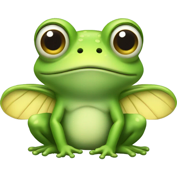 Fairy frog with wings  emoji