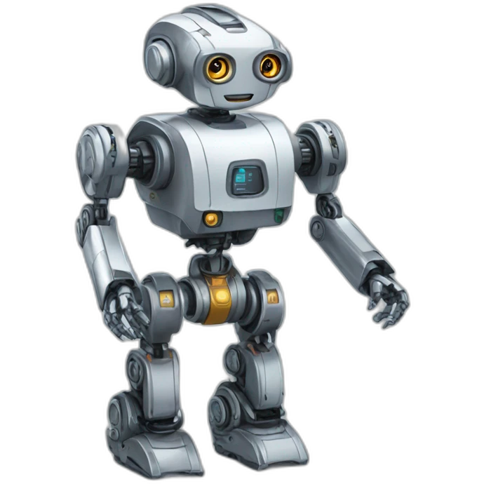 Mechanical AI robot emoji