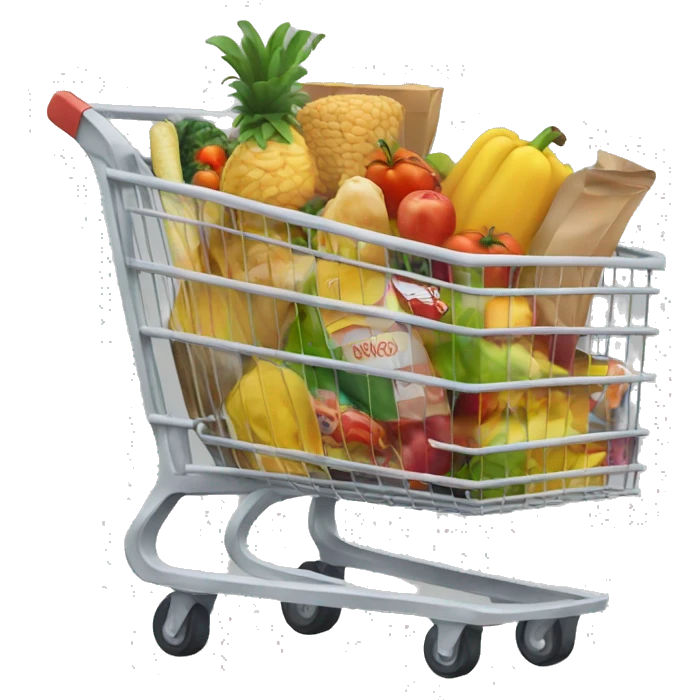 really full grocery cart emoji