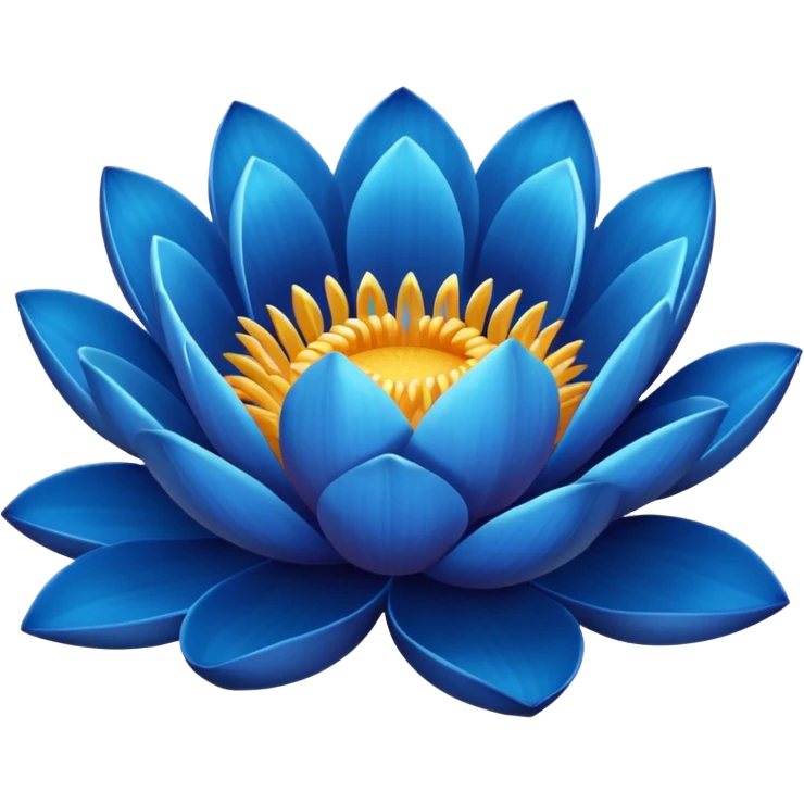 Blue lotus  emoji