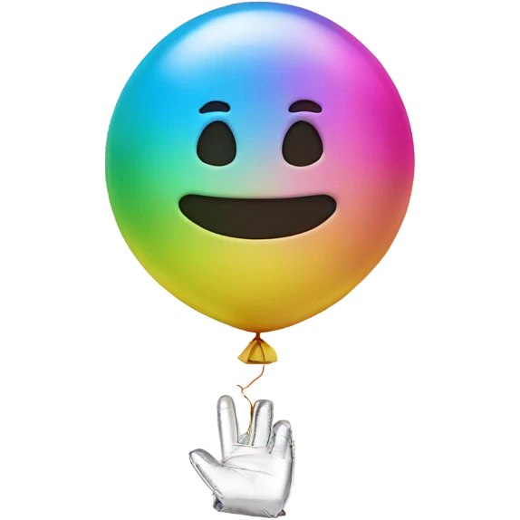 2025 foil balloon with  emoji
