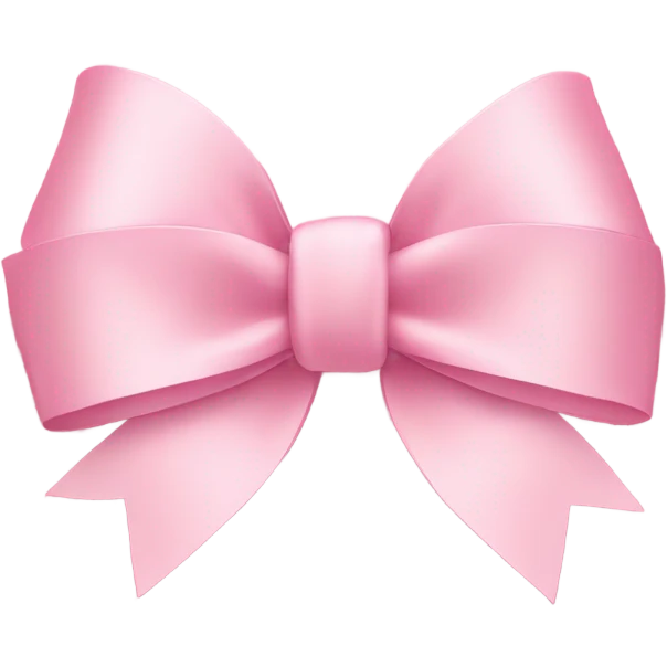 light pink bow on light pink bow emoji