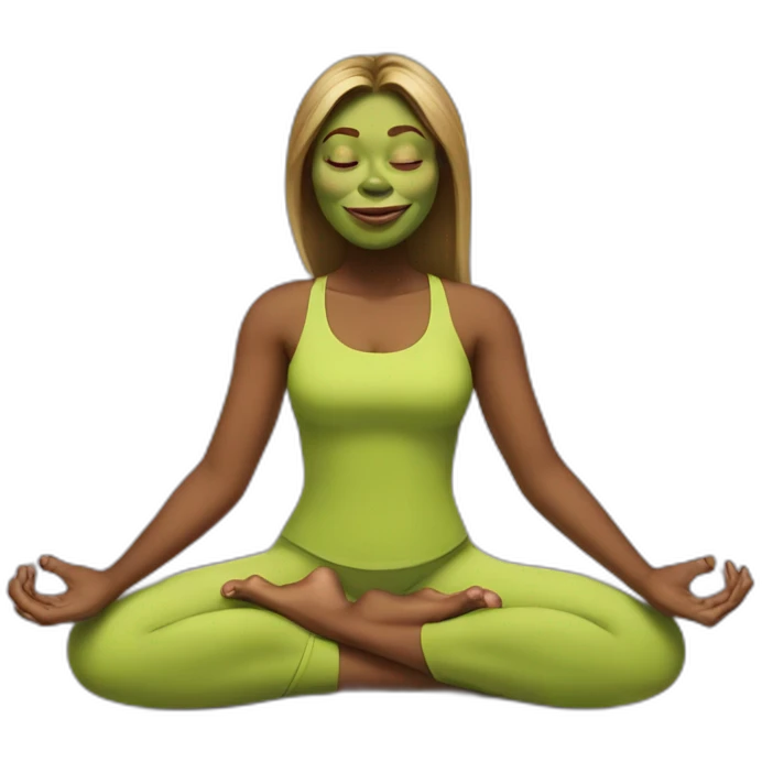 Shrek woman yoga emoji