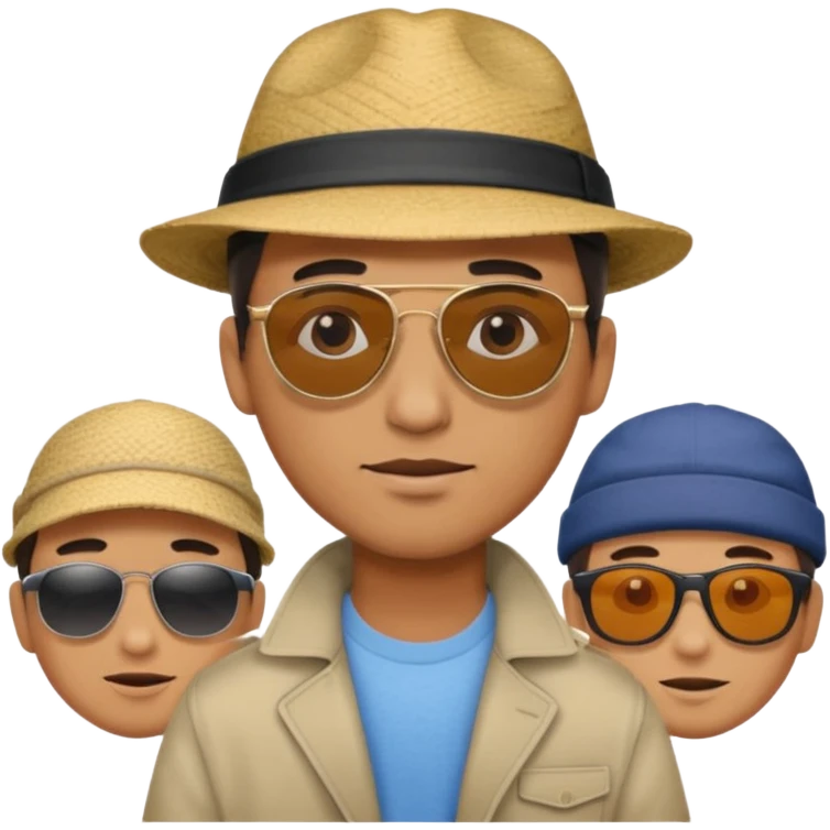 man searching something with people emoji