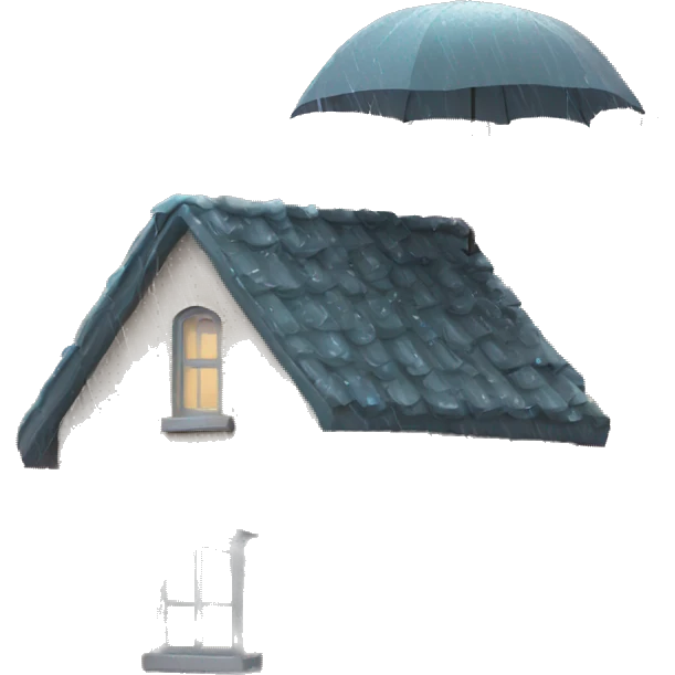 raining on a roof emoji