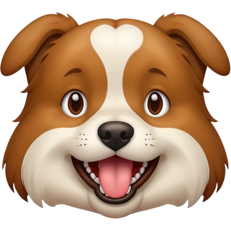 Exhausted dog emoji