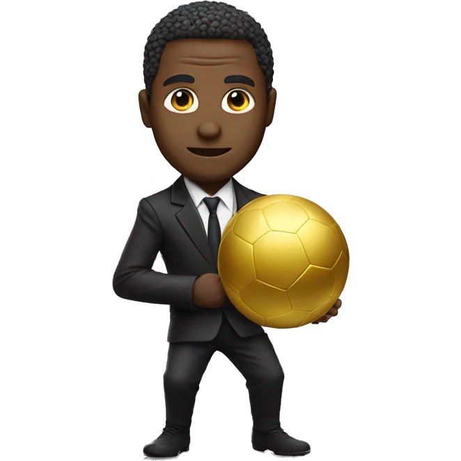 A ninja In a suit winning the ballon d’or emoji