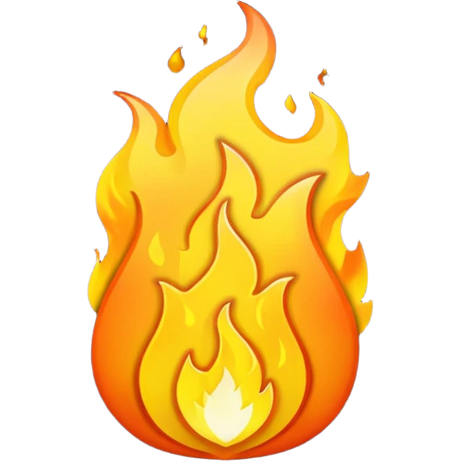 fire desolation symbol emoji