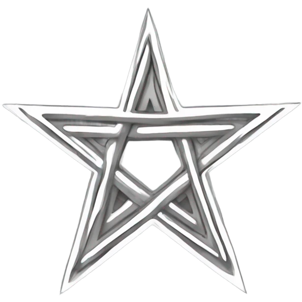 Inverted pentagram emoji