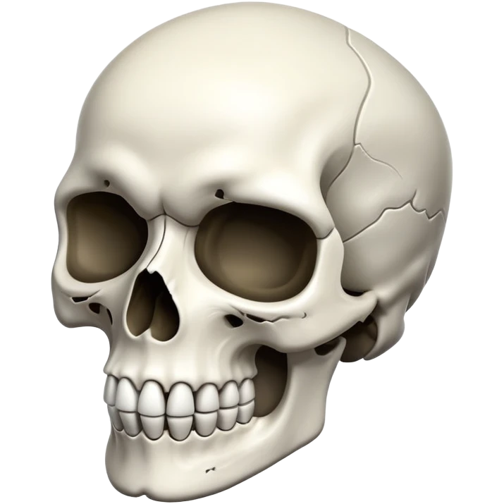 Realistic skull  emoji
