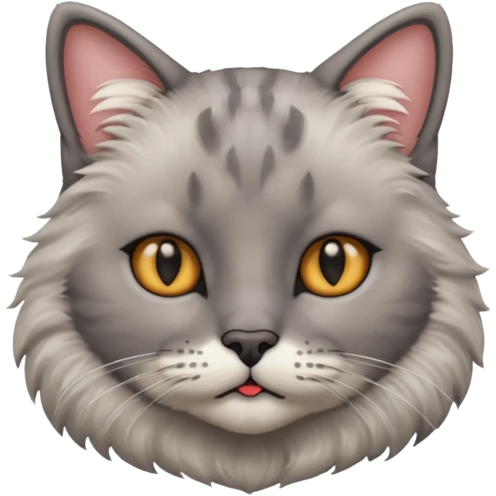 cat with black moustache emoji