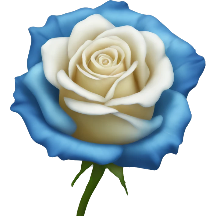 Blue rose emoji