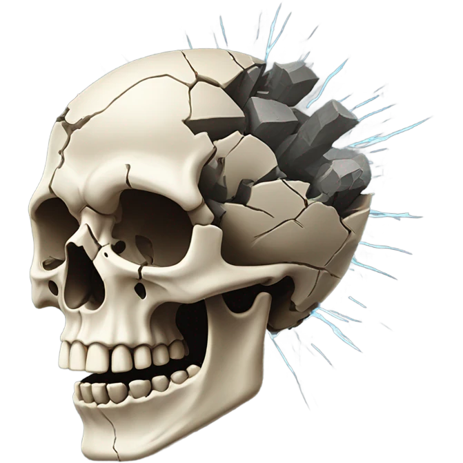 skull with explosion emoji