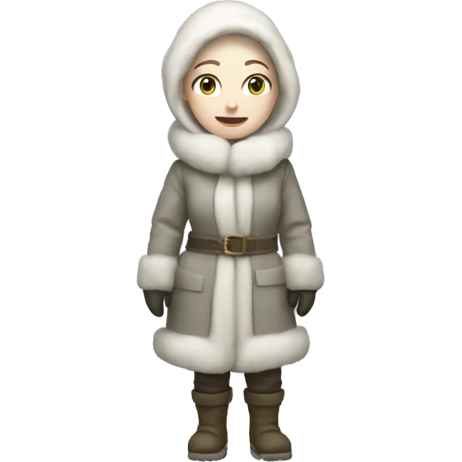 pale skin Snow-woman full body emoji