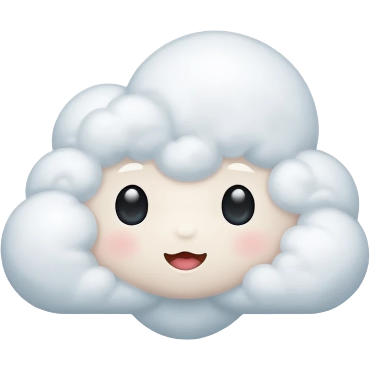 Cute cloud  emoji
