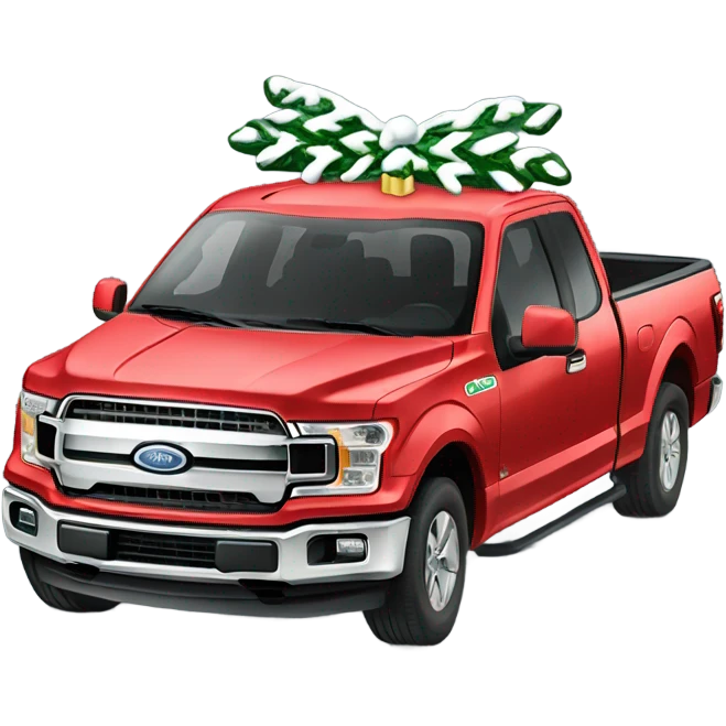 Christmas F-150 emoji