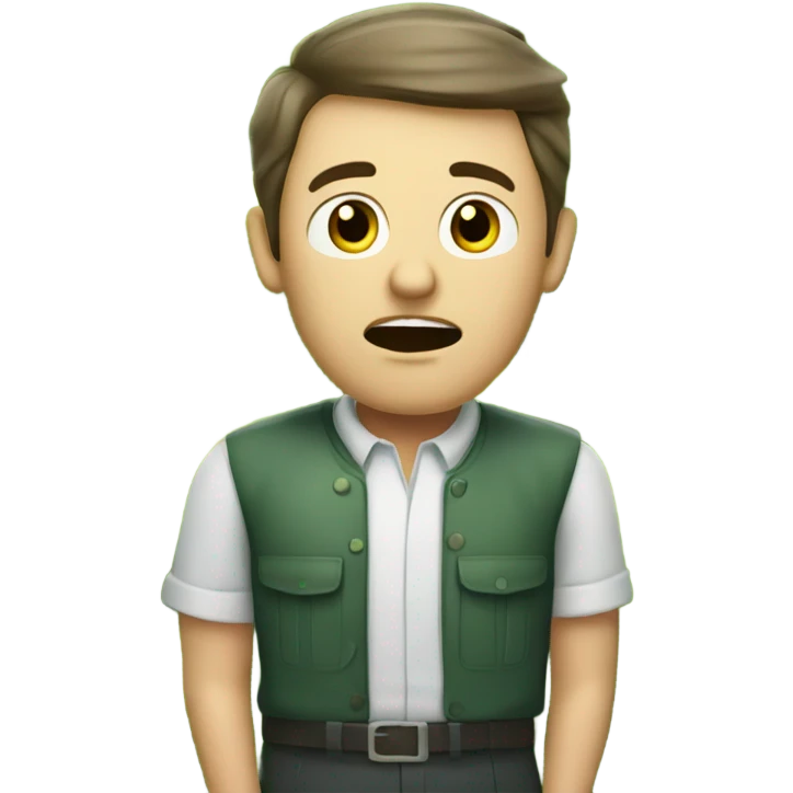 Man in a pickle emoji