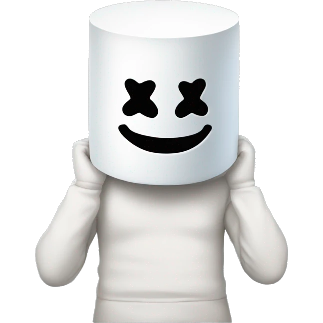Marshmello sad emoji