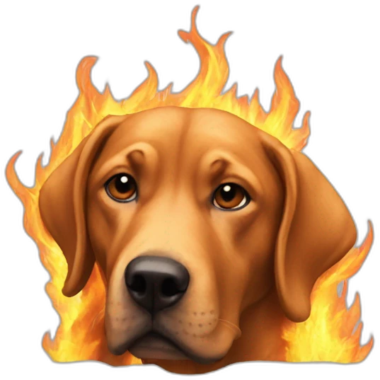 dog-in-fire-meme emoji
