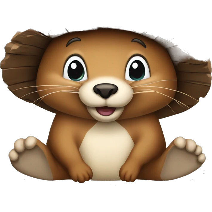 Beaver lodge emoji