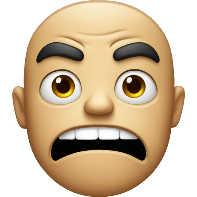 Angry face  emoji