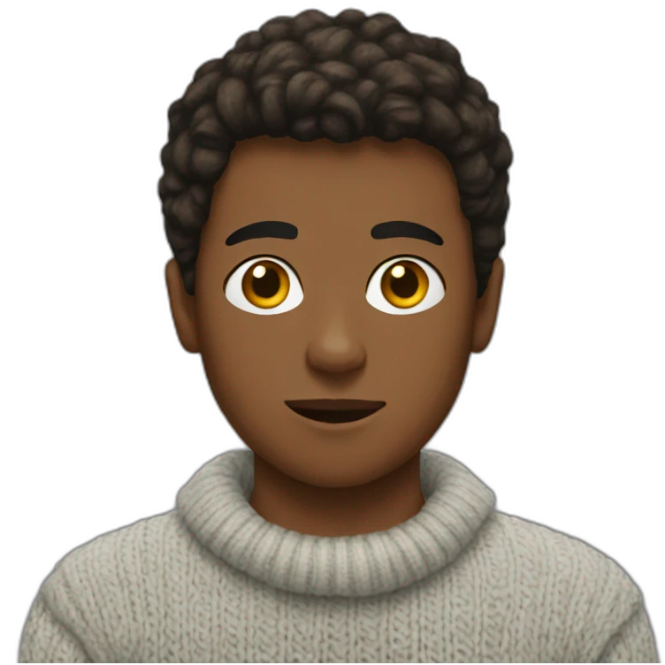 teenage boy with a sweater that says 'Eagles' emoji