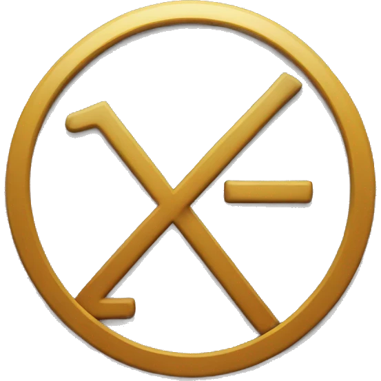 A simple interest rate symbol emoji