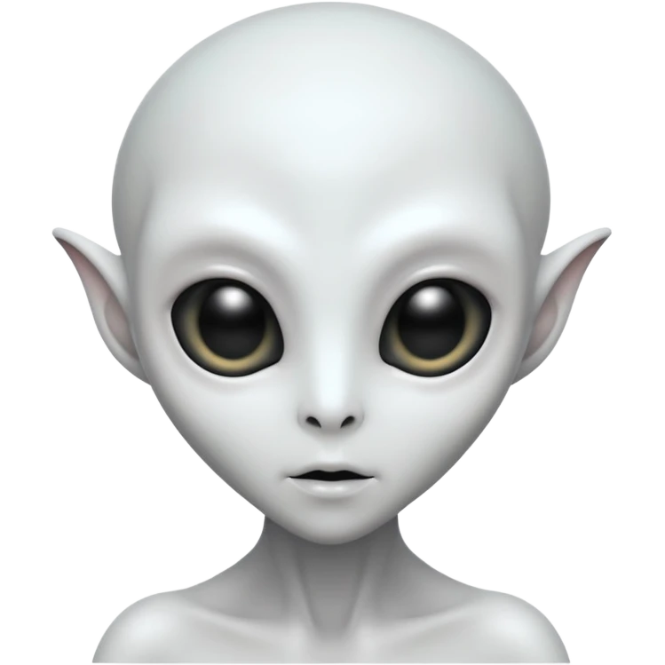 white alien emoji