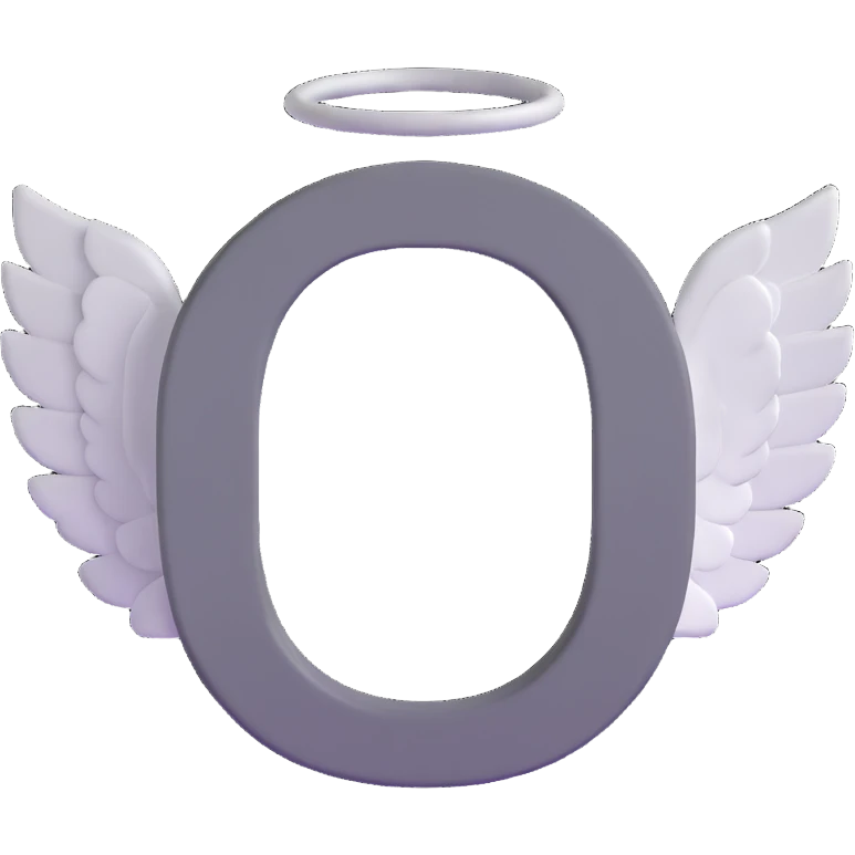 Letter C in multiple different shades of gray from light to dark, 50 shades of gray C, with angel halo emoji