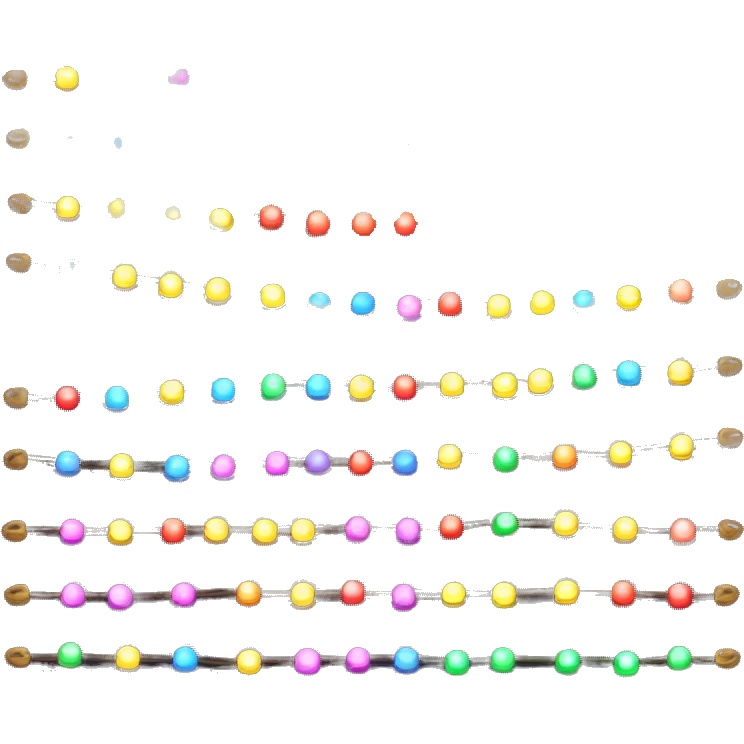 Strand of colourful lights  emoji