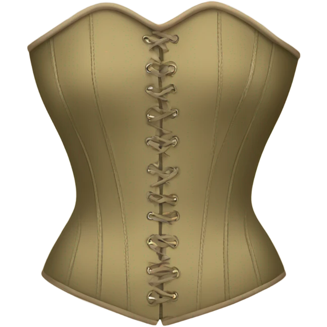 olive beige corset  emoji