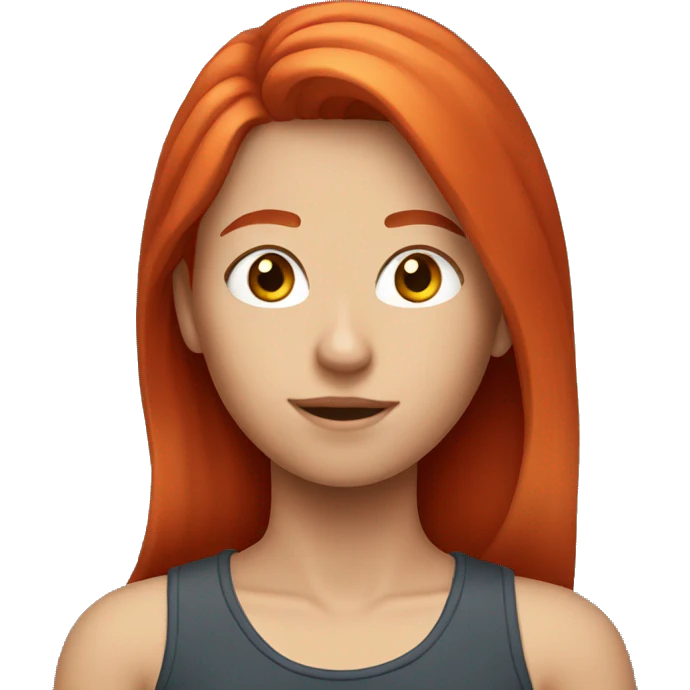 A red head teen emoji