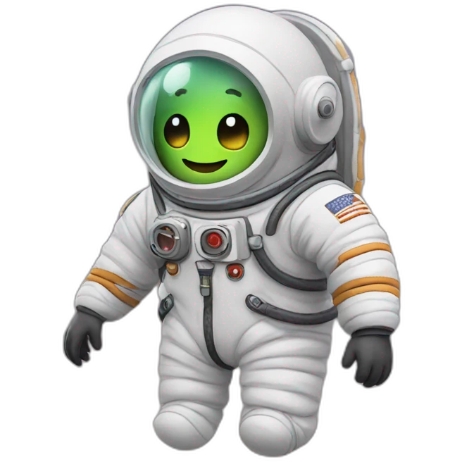 Worm in a spacesuit emoji