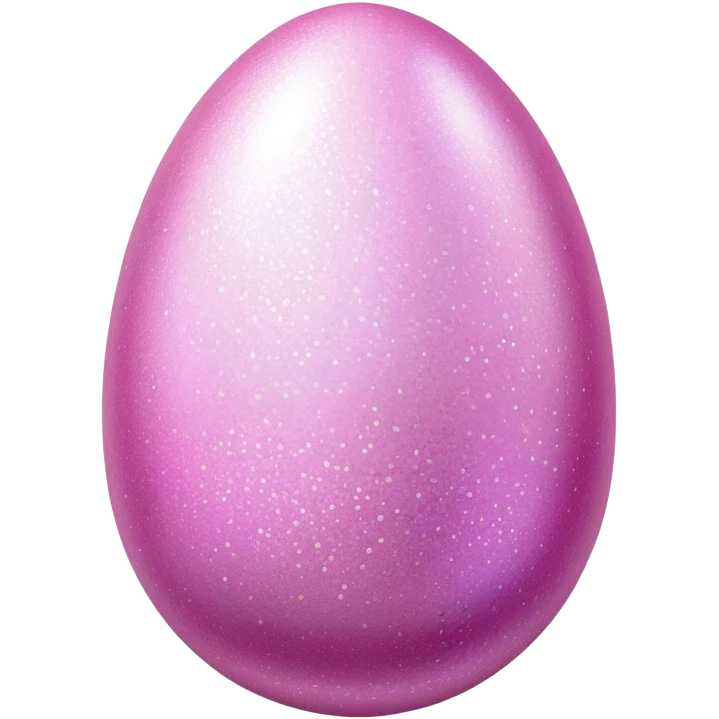 Pink glittery egg ￼ emoji