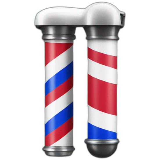 Barber pole colombian flag emoji