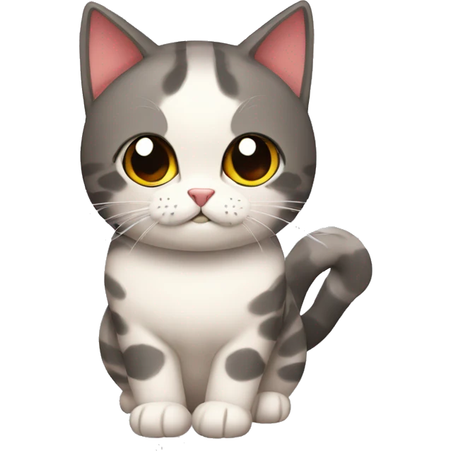 Gato con shushi emoji