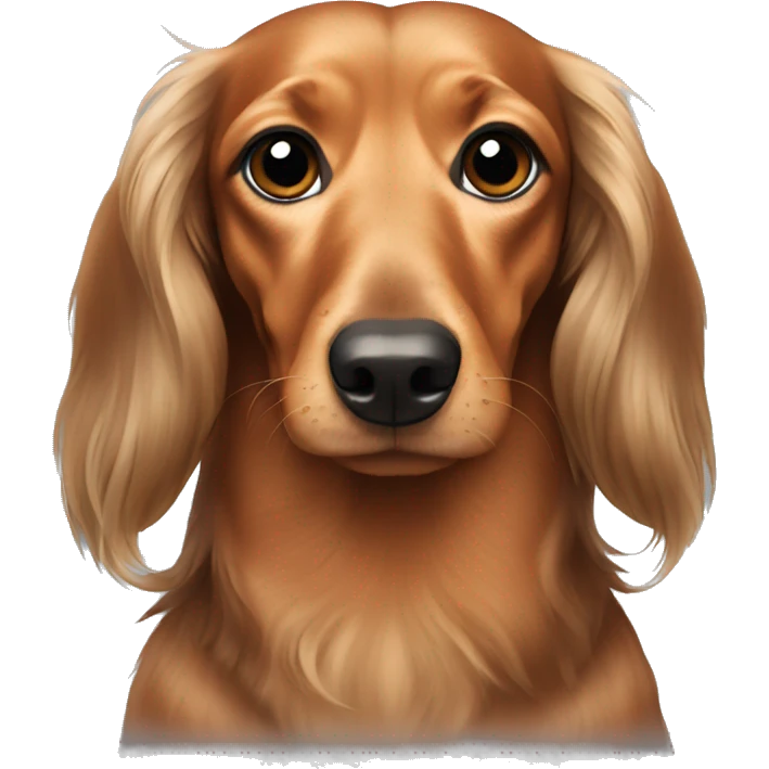 Dachshund long haired emoji