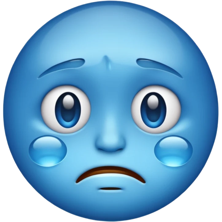 crying face emoji, expressive and clear emoji