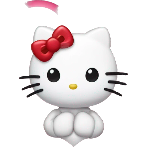 hello kitty heart emoji