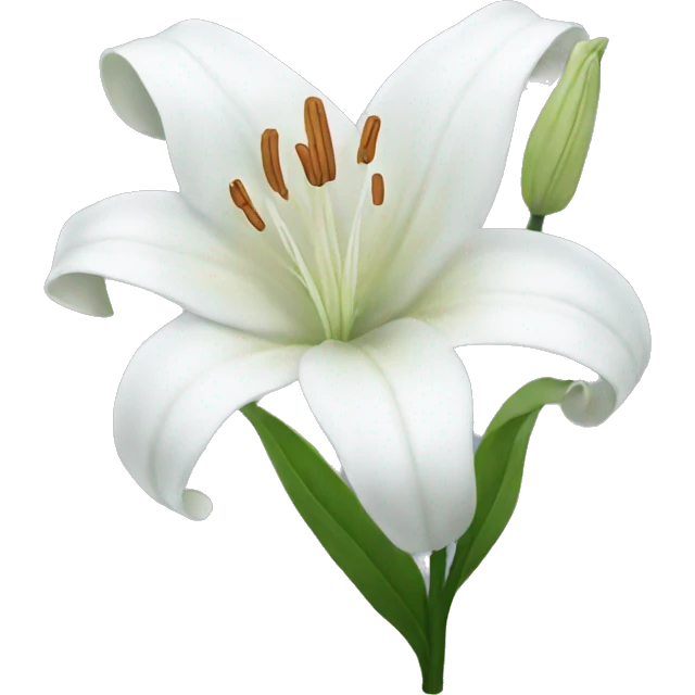 white lily emoji