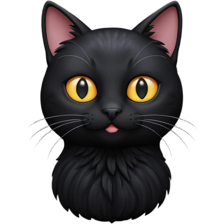 Black cat penis emoji