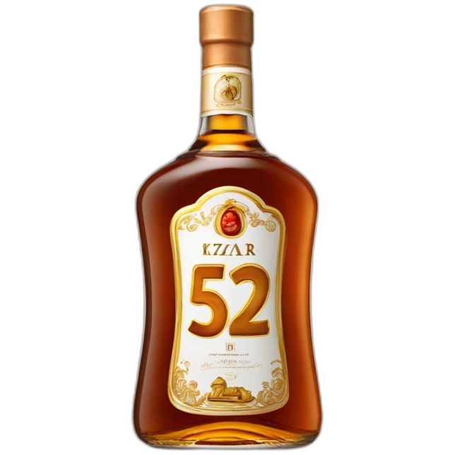 bottle of 52 years Kizlyar brandy emoji