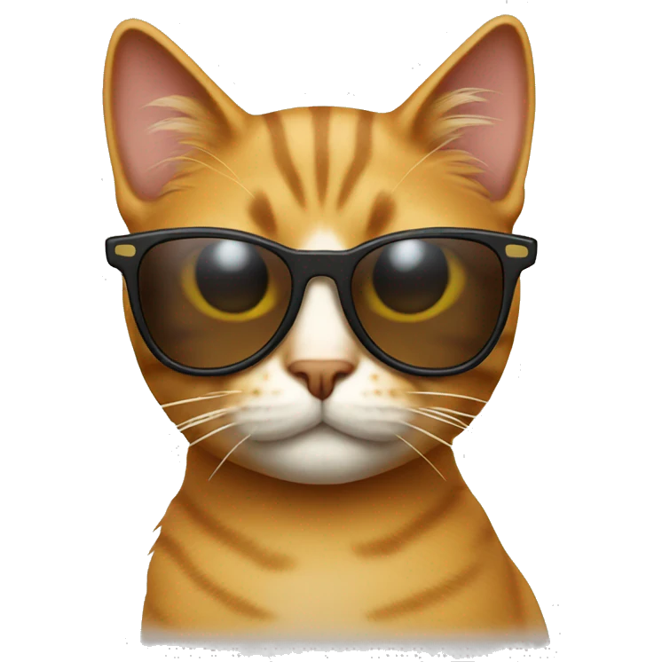 Cat with sunglasses emoji