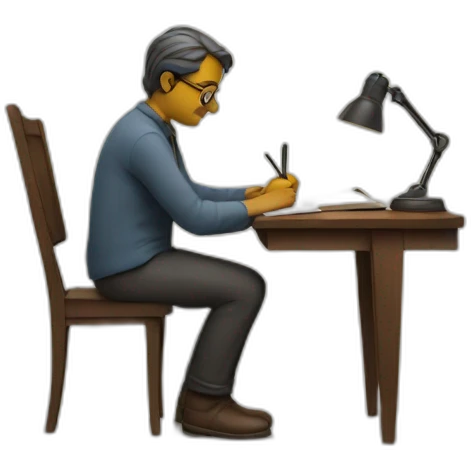 writer writing emoji