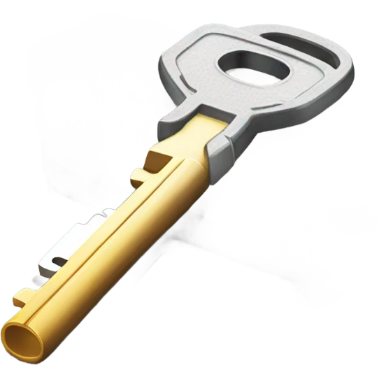 car key with powder on it emoji
