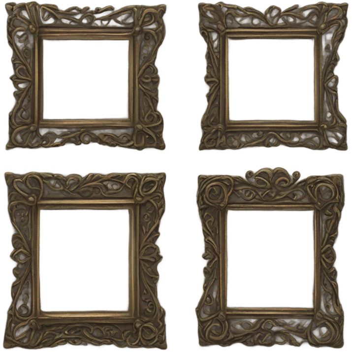old fashioned thin vertical frame emoji