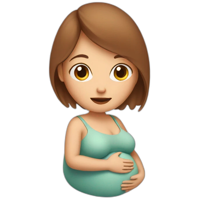 embrio inside pregnant woman emoji