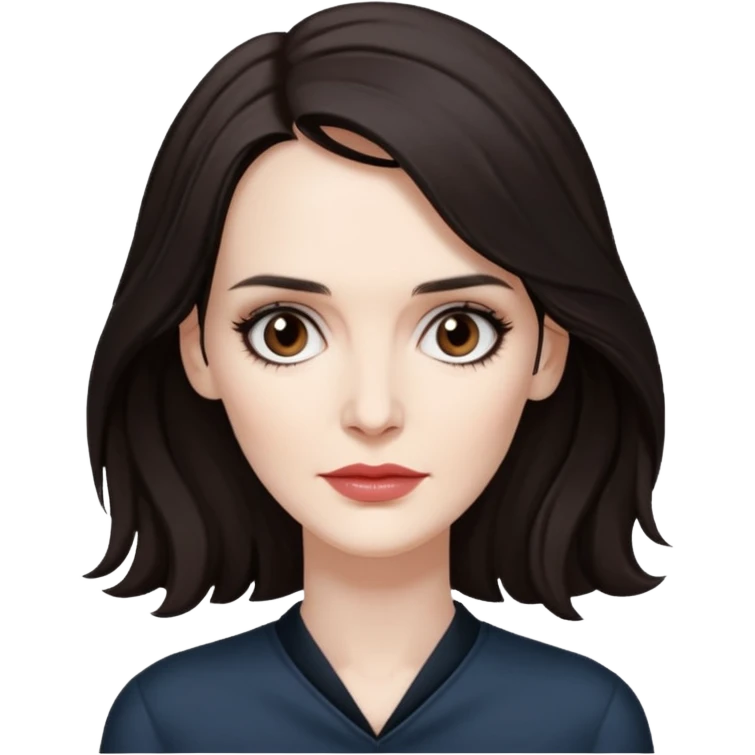 Winona Ryder with long hair emoji