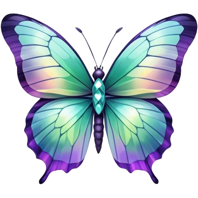 Fluorite butterfly emoji
