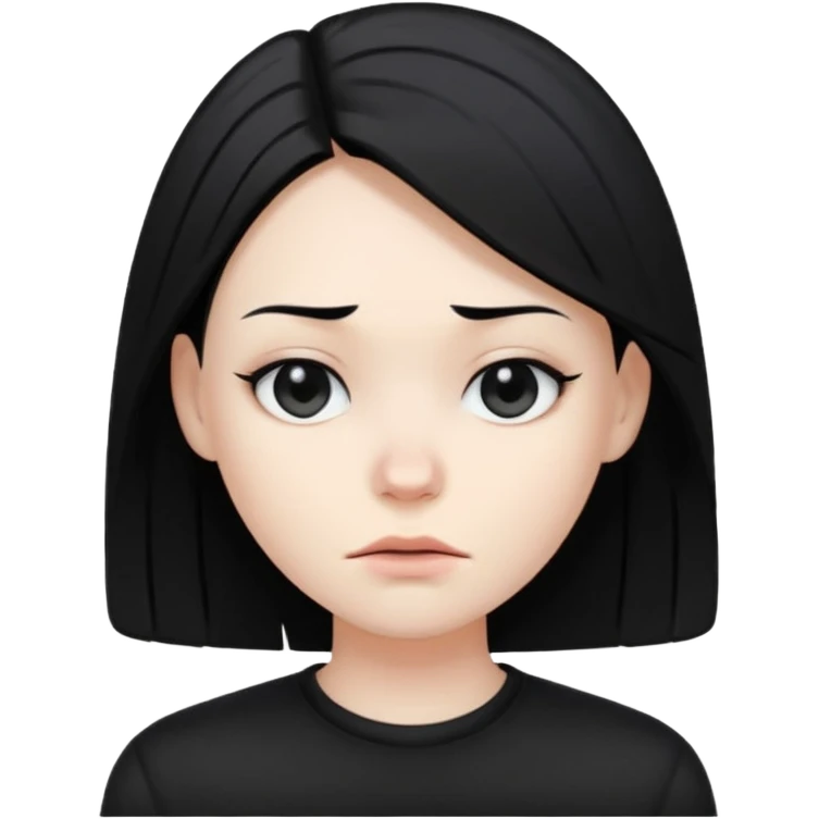 Emo qui four un noir emoji